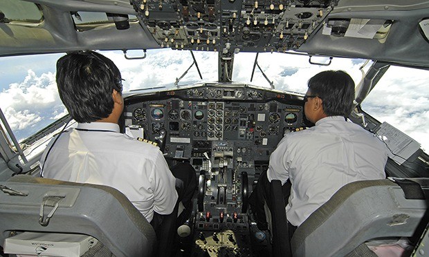 Plane cockpit