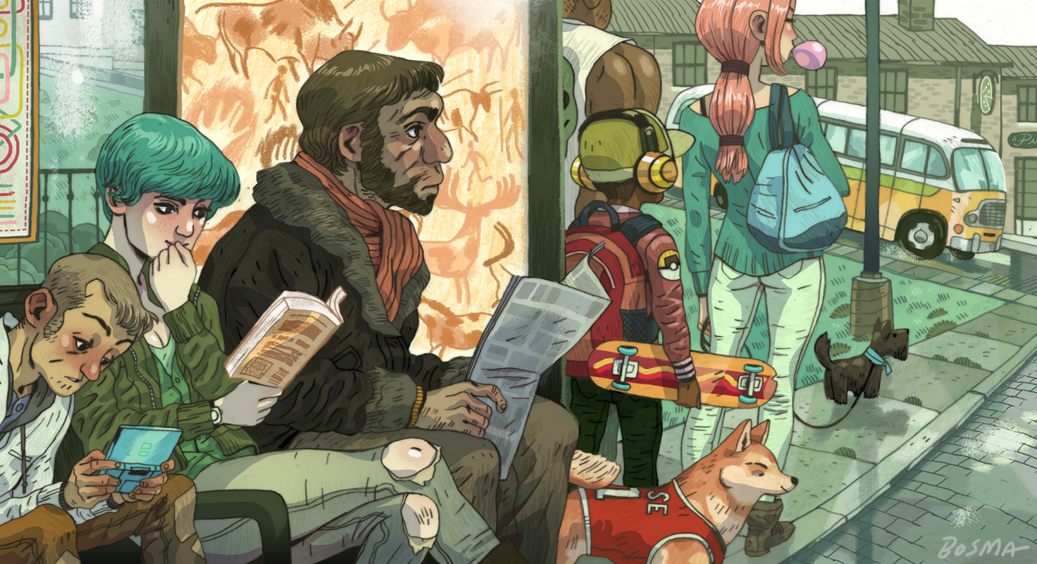 Картины в автобусе